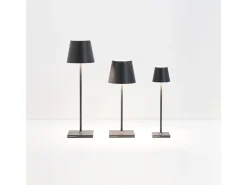 Lámpara de mesa LED recargable y regulable Zafferano - Poldina Pro Ocre - 2,2 W 2200-2700-3000 K