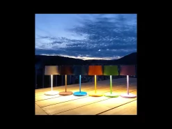 Lámpara de mesa LED recargable y regulable Olivia pro mini color lila