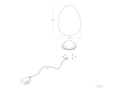 Lámpara de Mesa LED RGB Portátil para Exterior con Batería Recargable Muna RGB