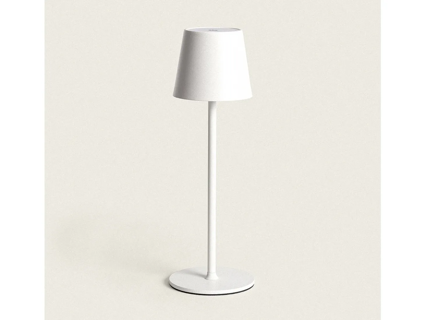 Lámpara de Mesa LED 3W Portátil de Metal con Batería USB Recargable Anisa Blanco