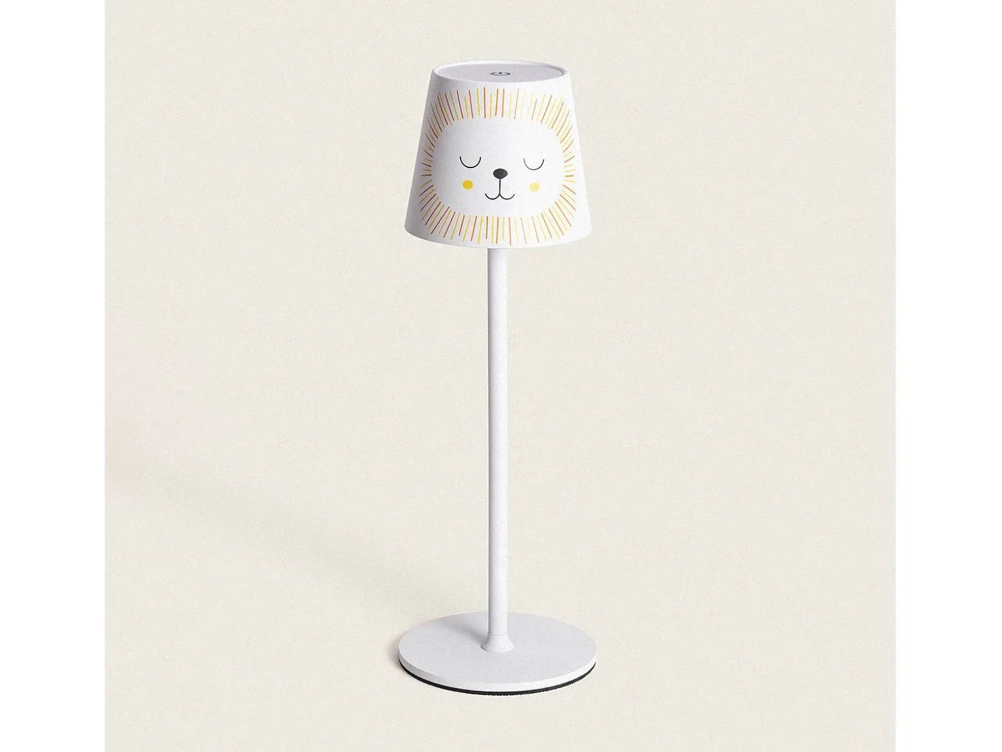 Lámpara de Mesa LED 3W Portátil de Metal con Batería USB Recargable Anisa Amarillo