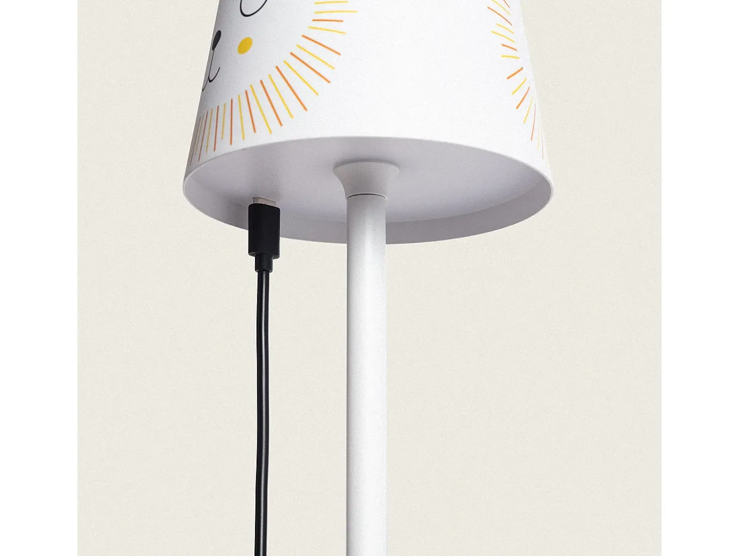 Lámpara de Mesa LED 3W Portátil de Metal con Batería USB Recargable Anisa Amarillo