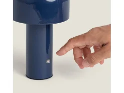 Lámpara de Mesa LED 2W Portátil Metal con Batería USB Recargable Zaipi Azul