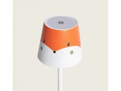 Lámpara de Mesa LED 3W Portátil de Metal con Batería USB Recargable Anisa Naranja