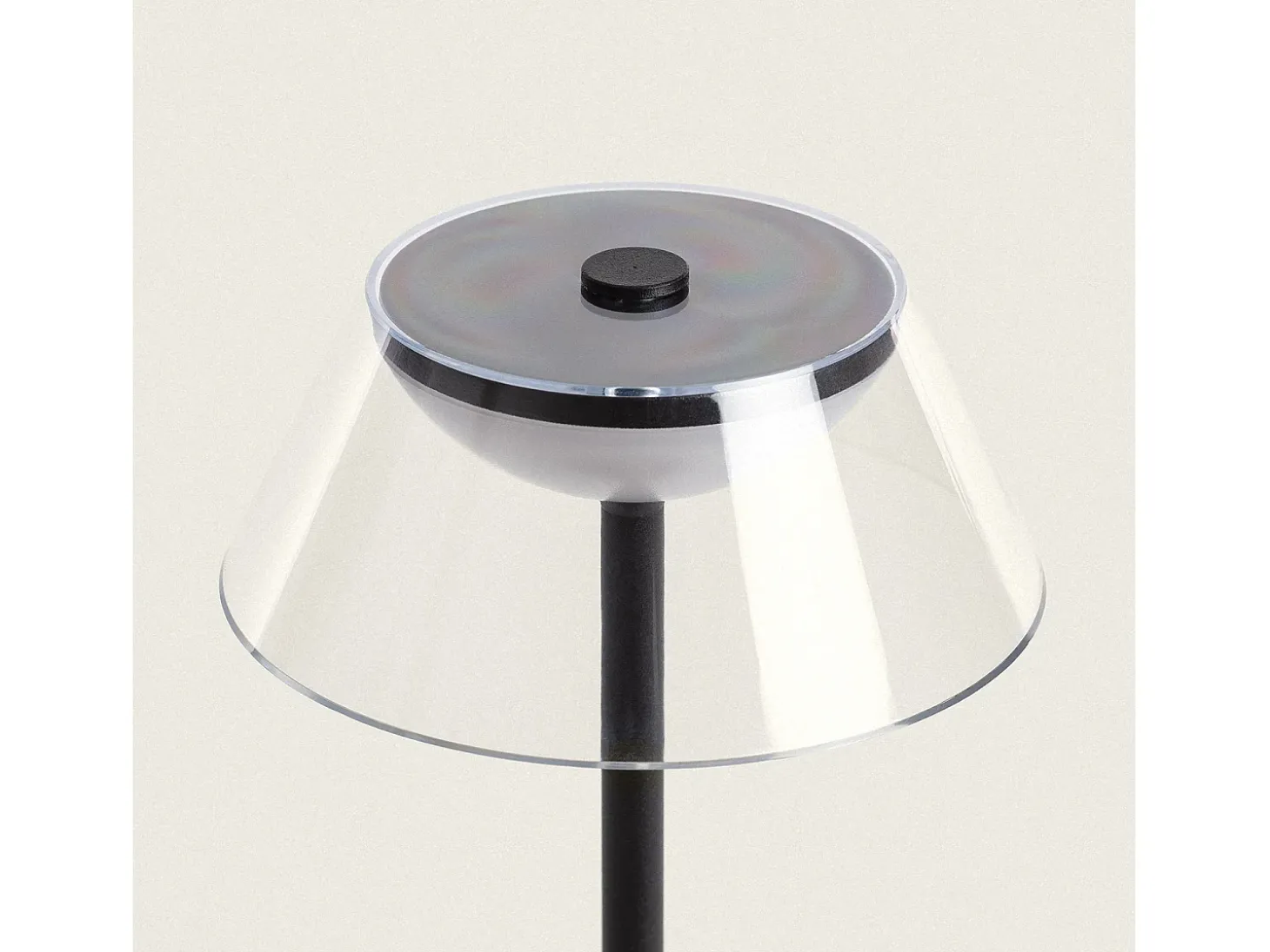 Lámpara de Mesa LED 3W Portátil con Batería USB Recargable Dipley Negro