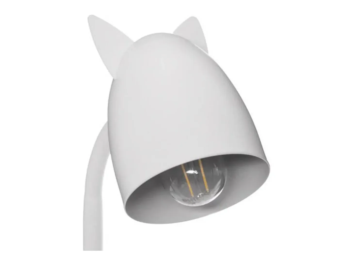 Lámpara de mesa metal blanco 31x18x12.5cm