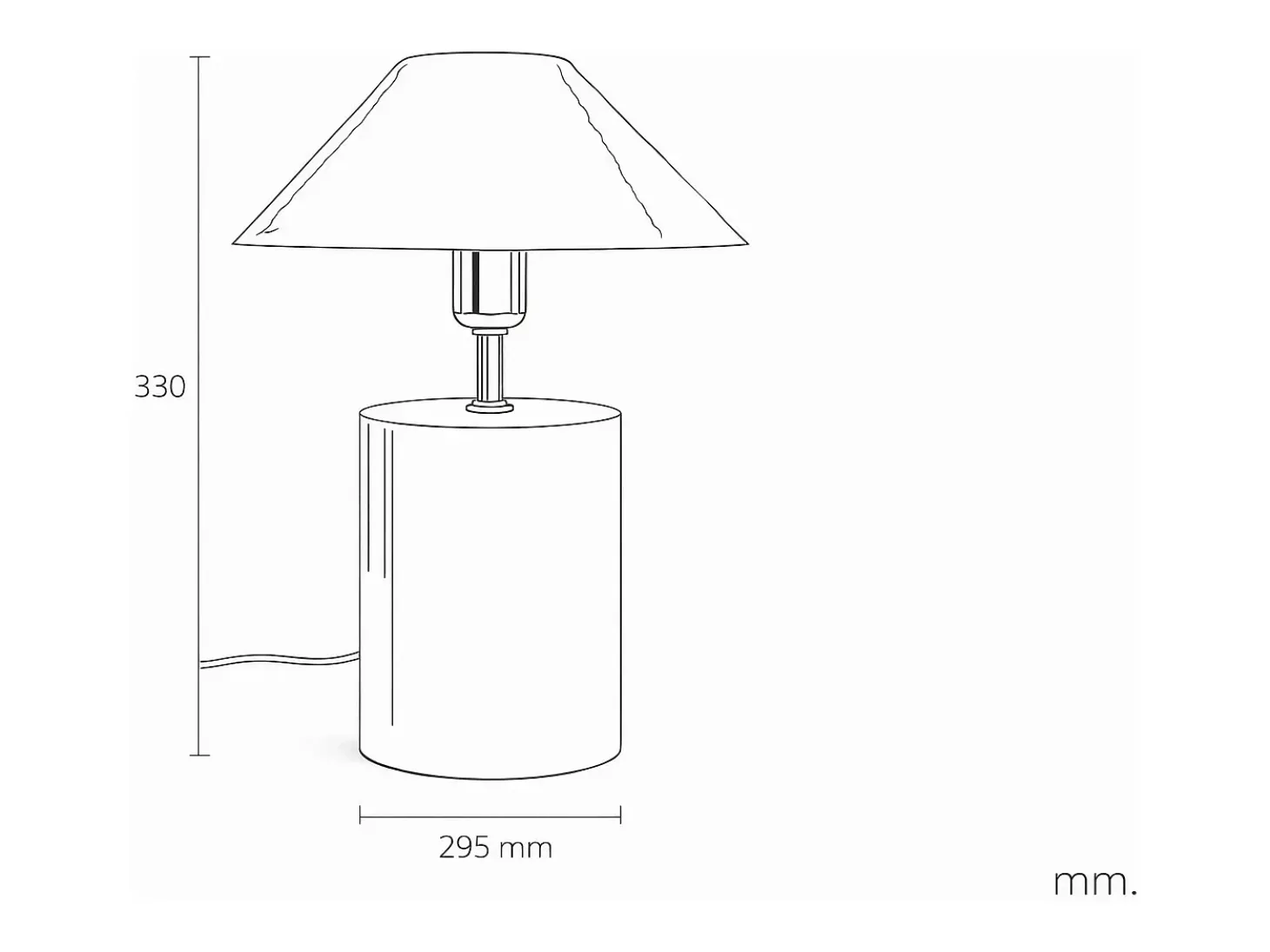 Lámpara de Mesa Metal Brijesh Negro