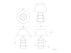 Lámpara de Mesa Metal Kadrina Verde Caqui