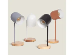 Lámpara de Mesa Metal Kidonge Marrón