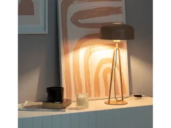 Lámpara de Mesa Metal Luca Beige