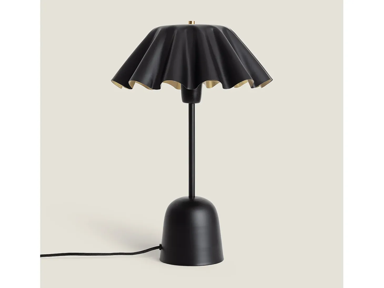 Lámpara de Mesa Metal Nallur Negro