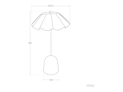 Lámpara de Mesa Metal Nallur Negro