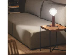 Lámpara de Mesa Metal Rovia Marrón