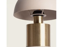 Lámpara de Mesa Metal Tanev Lis Beige