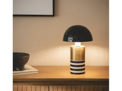 Lámpara de Mesa Metal Tanev Darpan Negro