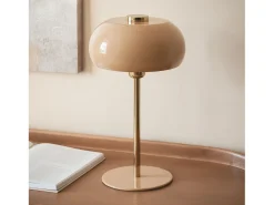 Lámpara de Mesa Metal Tulim Bhavin Beige