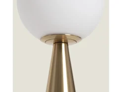 Lámpara de Mesa Metal y Cristal Hipias Dorado