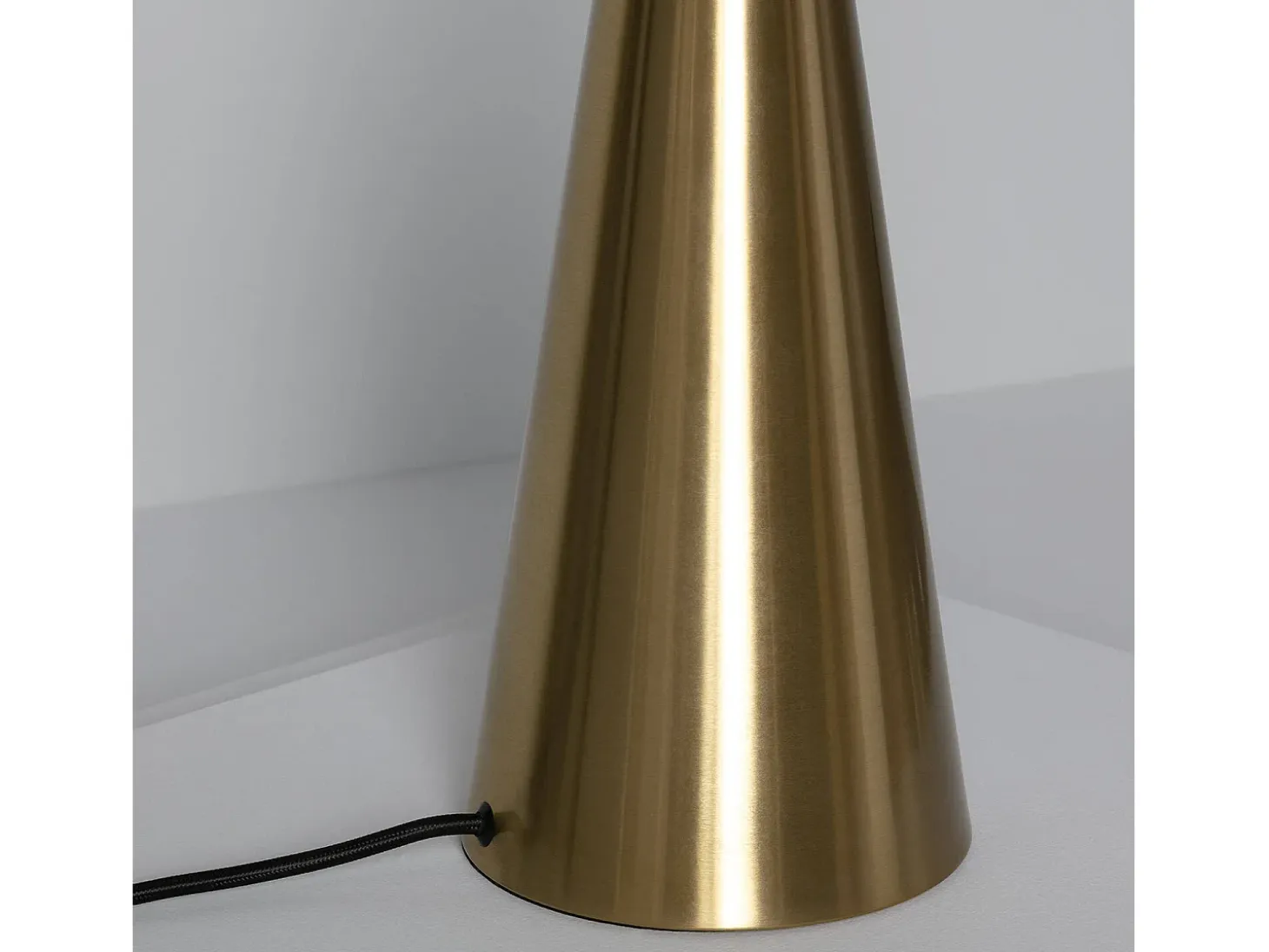 Lámpara de Mesa Metal y Cristal Hipias Dorado