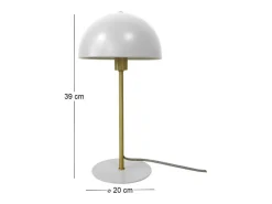 Lámpara de mesa metálica Bonnet