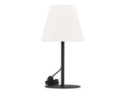 Lámpara de mesa Moris para exterior color negro.