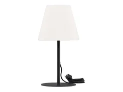 Lámpara de mesa Moris para exterior color negro.