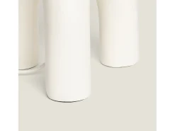 Lámpara de Mesa Papel Trenzado y Resina Otilia Blanco