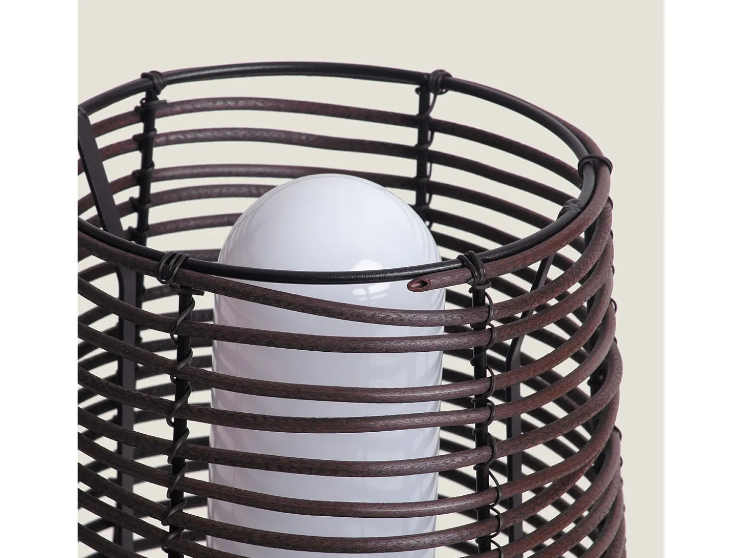 Lámpara de Mesa para Exterior Asha Marrón