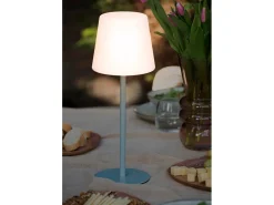Lámpara de mesa para exterior - Azul suave