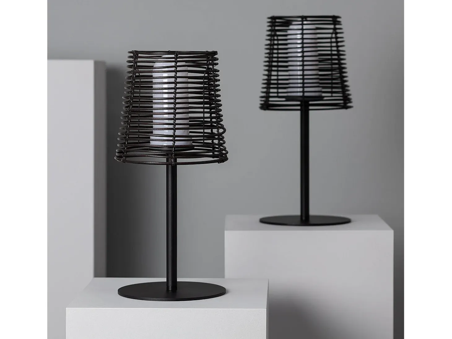 Lámpara de Mesa para Exterior Asha Negro