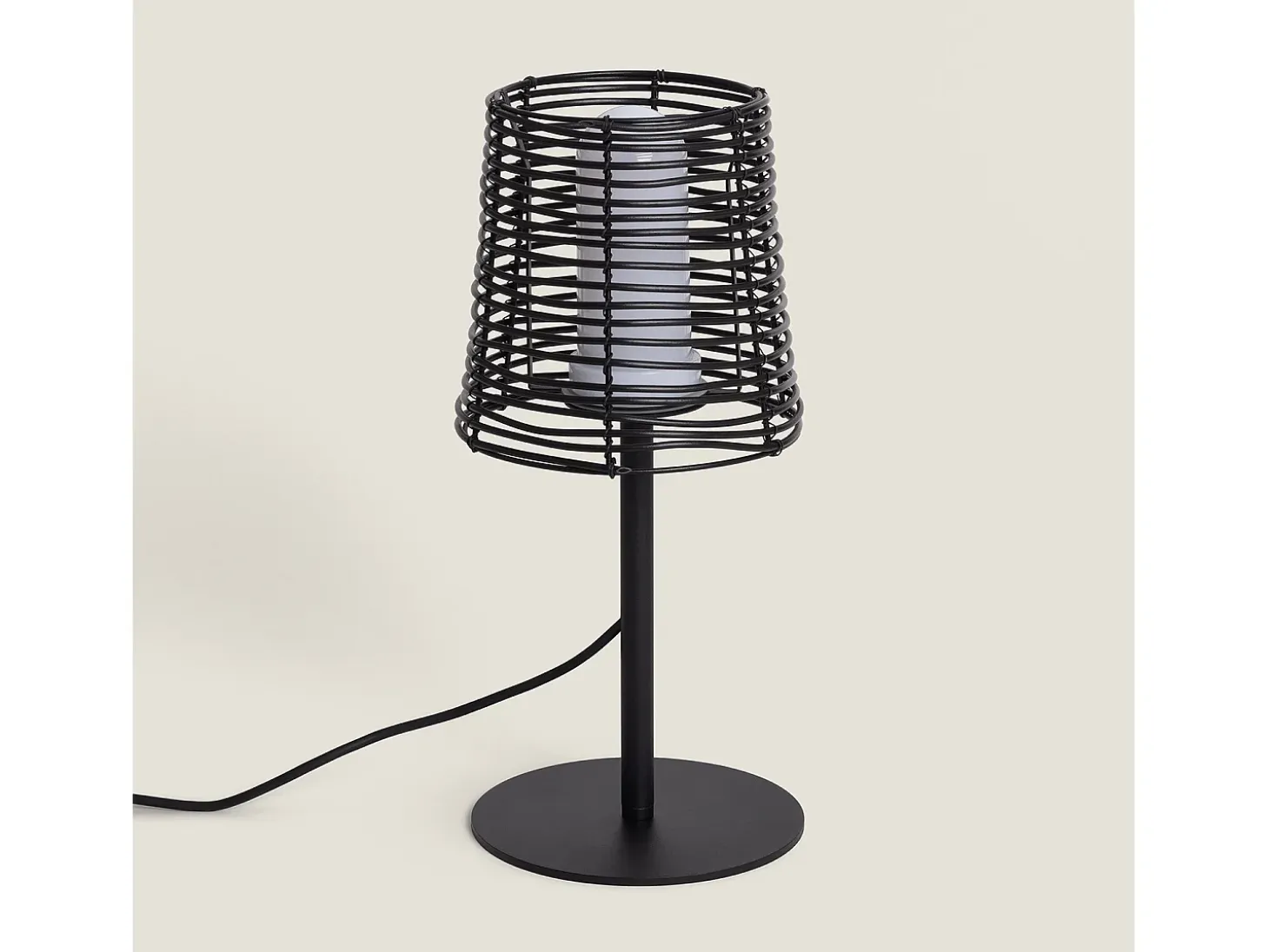 Lámpara de Mesa para Exterior Asha Negro
