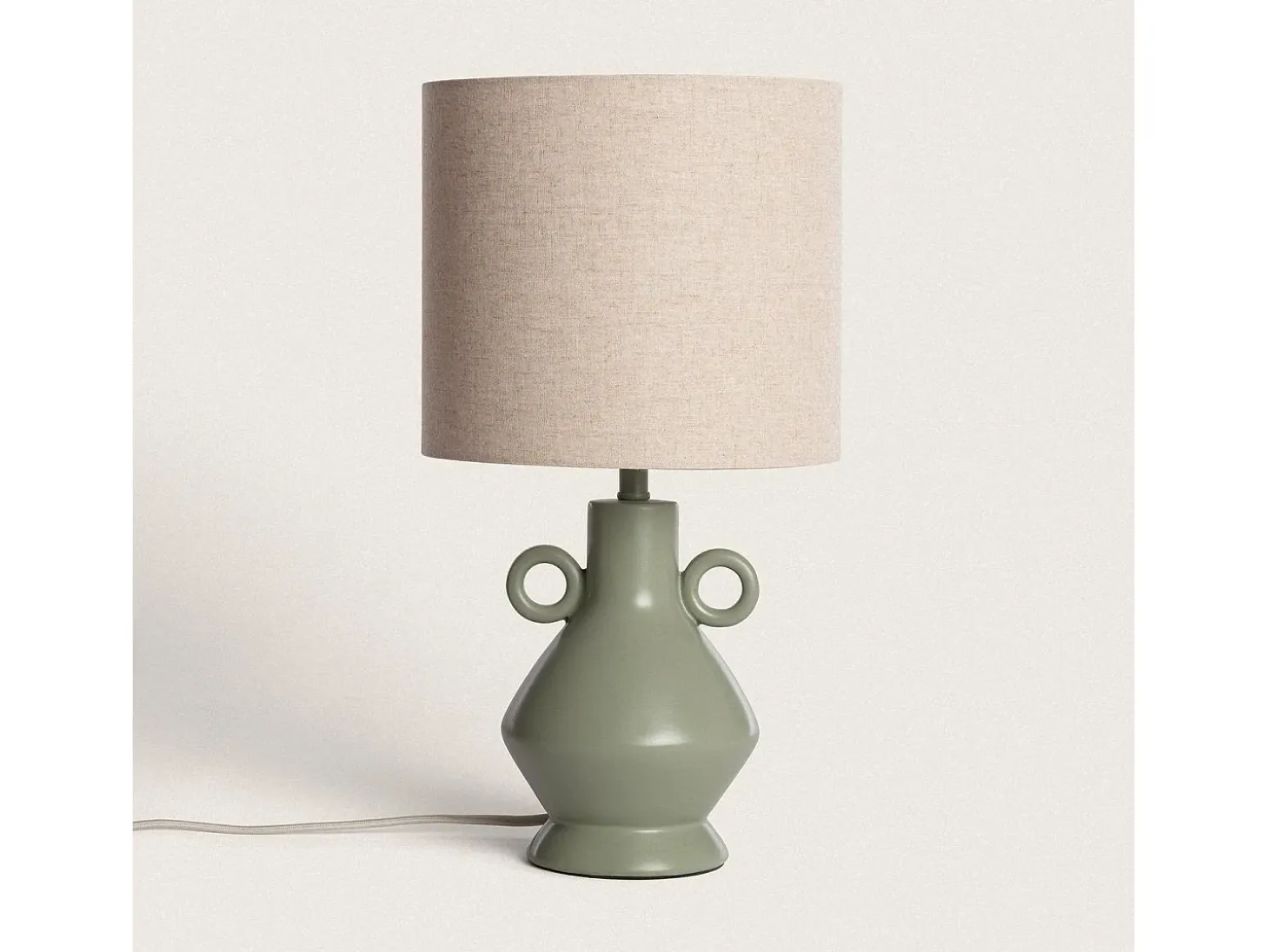 Lámpara de Mesa Resina Moudrost Verde Celadón