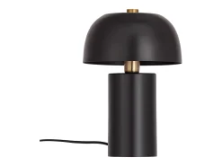 Lámpara de mesa seta de metal, D. 26 x A. 39 cm, negro, WINDY