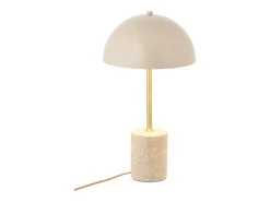 Lámpara de mesa SHEFFIELD – Lámpara de mesa de mármol y acero