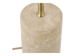Lámpara de mesa SHEFFIELD – Lámpara de mesa de mármol y acero