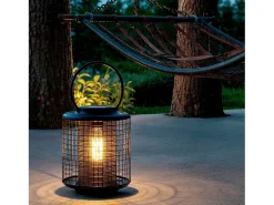 Lámpara de Mesa Solar Exterior LED Junín Negro