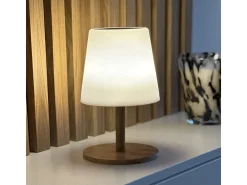 Lámpara de mesa solar H25CM WOOD