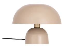 Lámpara de mesa tipo seta de metal, D. 31 x Alt. 25 cm, beige, SIDNEY
