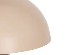Lámpara de mesa tipo seta de metal, D. 31 x Alt. 25 cm, beige, SIDNEY