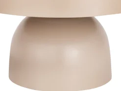 Lámpara de mesa tipo seta de metal, D. 31 x Alt. 25 cm, beige, SIDNEY