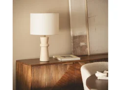Lámpara de Mesa Travertino Bittor Beige