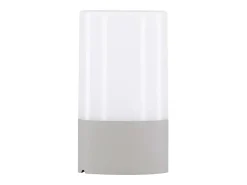 Lámpara de mesa Tubu LED para exterior color gris.