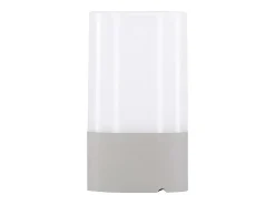 Lámpara de mesa Tubu LED para exterior color gris.