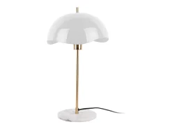 Lámpara de mesa Waved Dome - Blanco