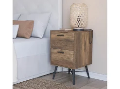 Lámpara de mesa Yuna de bambú, diámetro 22,5 cm
