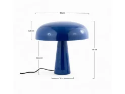 Lámpara de metal azul oscuro - Livia