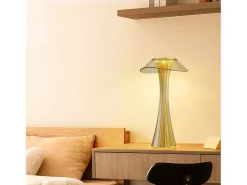 Lámpara de noche LED NETTLIFE moderna, regulable, USB, con 3 niveles de brillo, lámpara de mesa