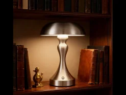 Lámpara de noche LED NETTLIFE, táctil, regulable, inalámbrica, con batería, vintage, recargable por USB