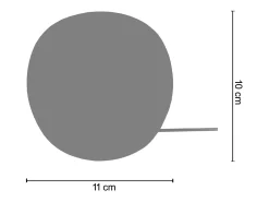 Lámpara de noche TOSEL ,madera,Gris ,A10xD11xP11cm