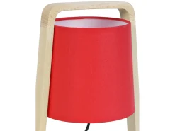 Lámpara de noche TOSEL ,madera,natural,A25,5xD16xP16cm