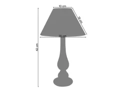 Lámpara de noche TOSEL ,madera,Beige ,A43xD30xP30cm
